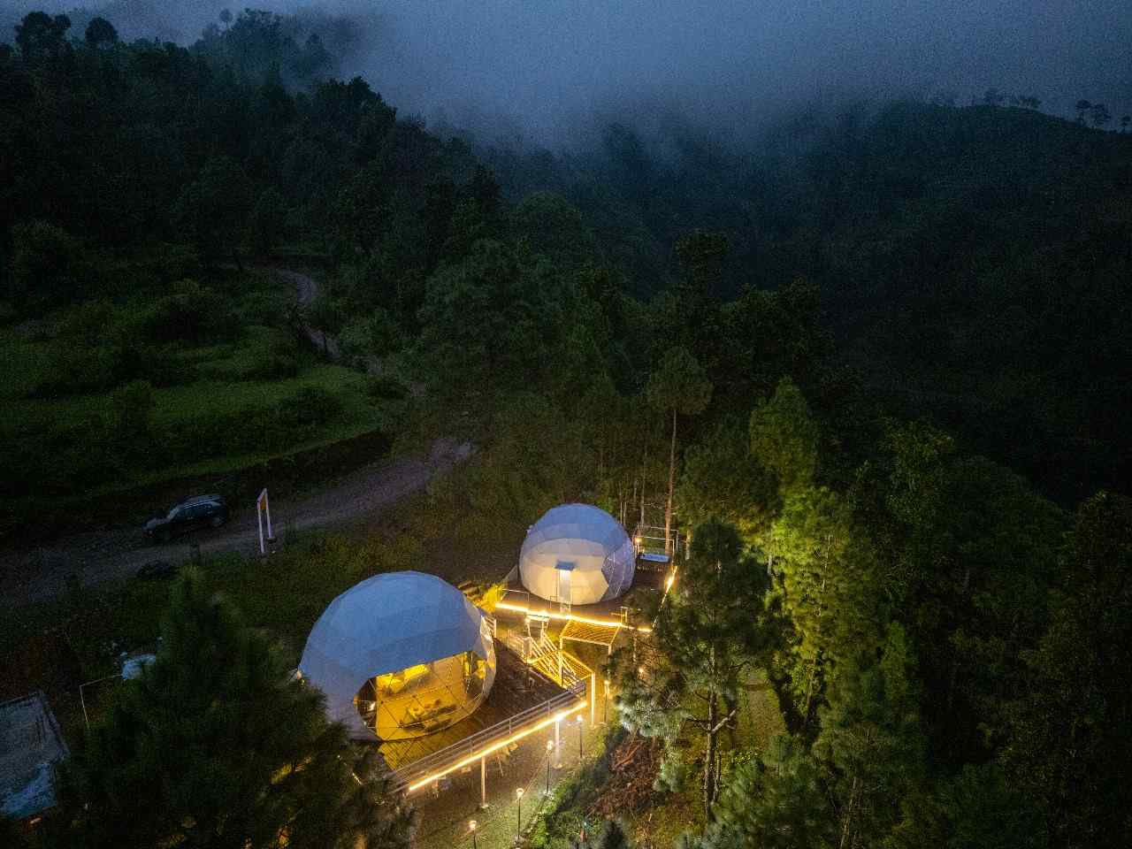 Sky Vista Glamps, Lansdowne Uttarakhand | video