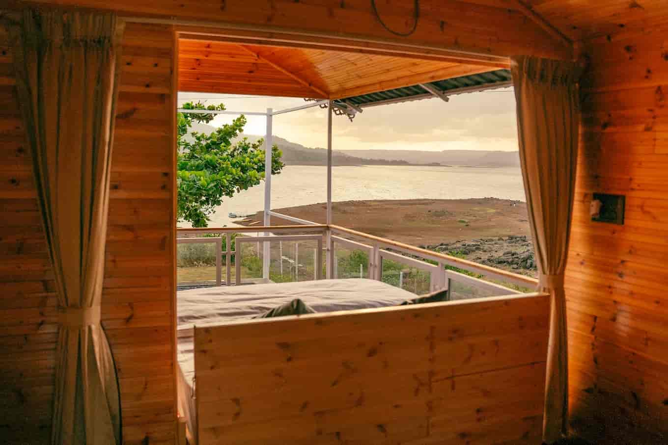 Lake View Wooden Cottages in Pawna-image-1