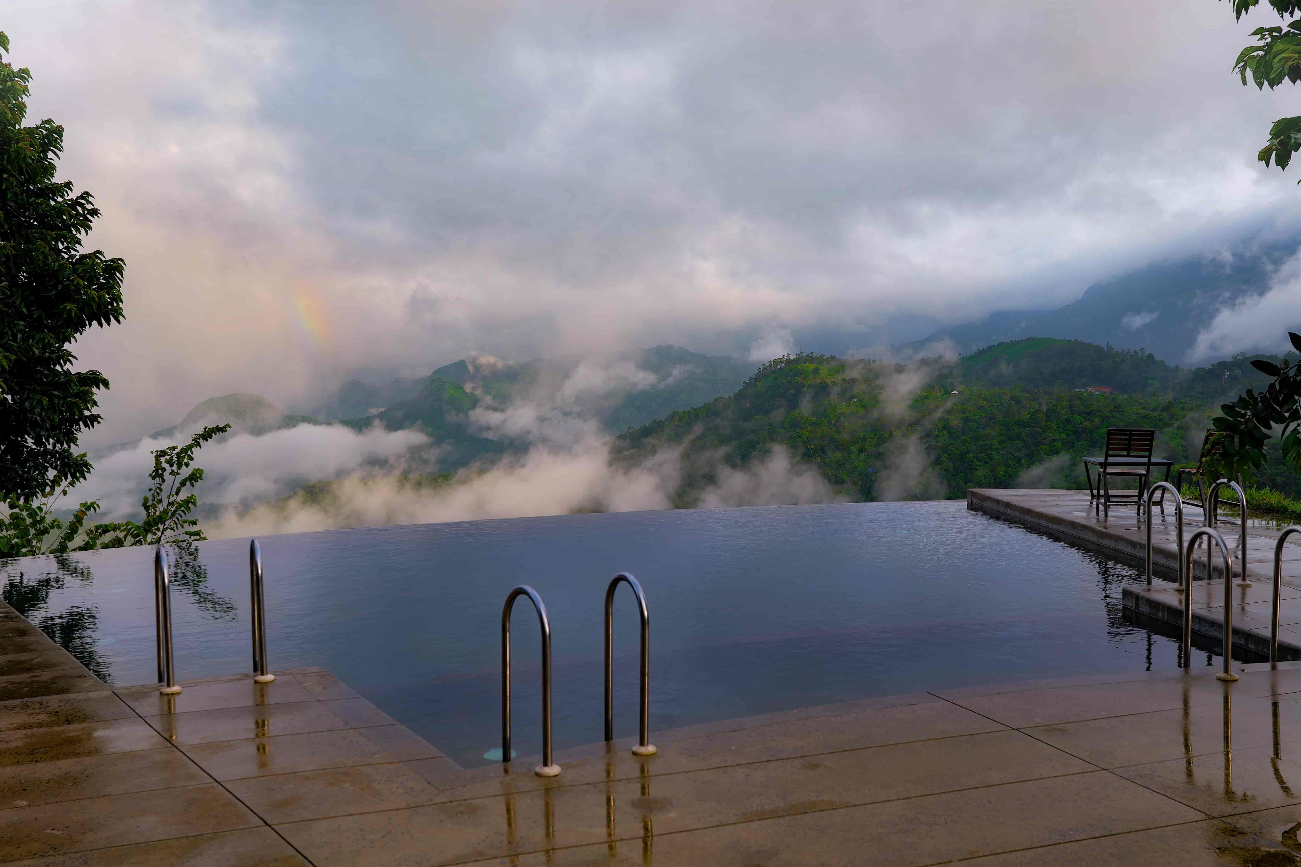 Infinity Pool Resort Facing Foggy Valleys in Munnar-image-1